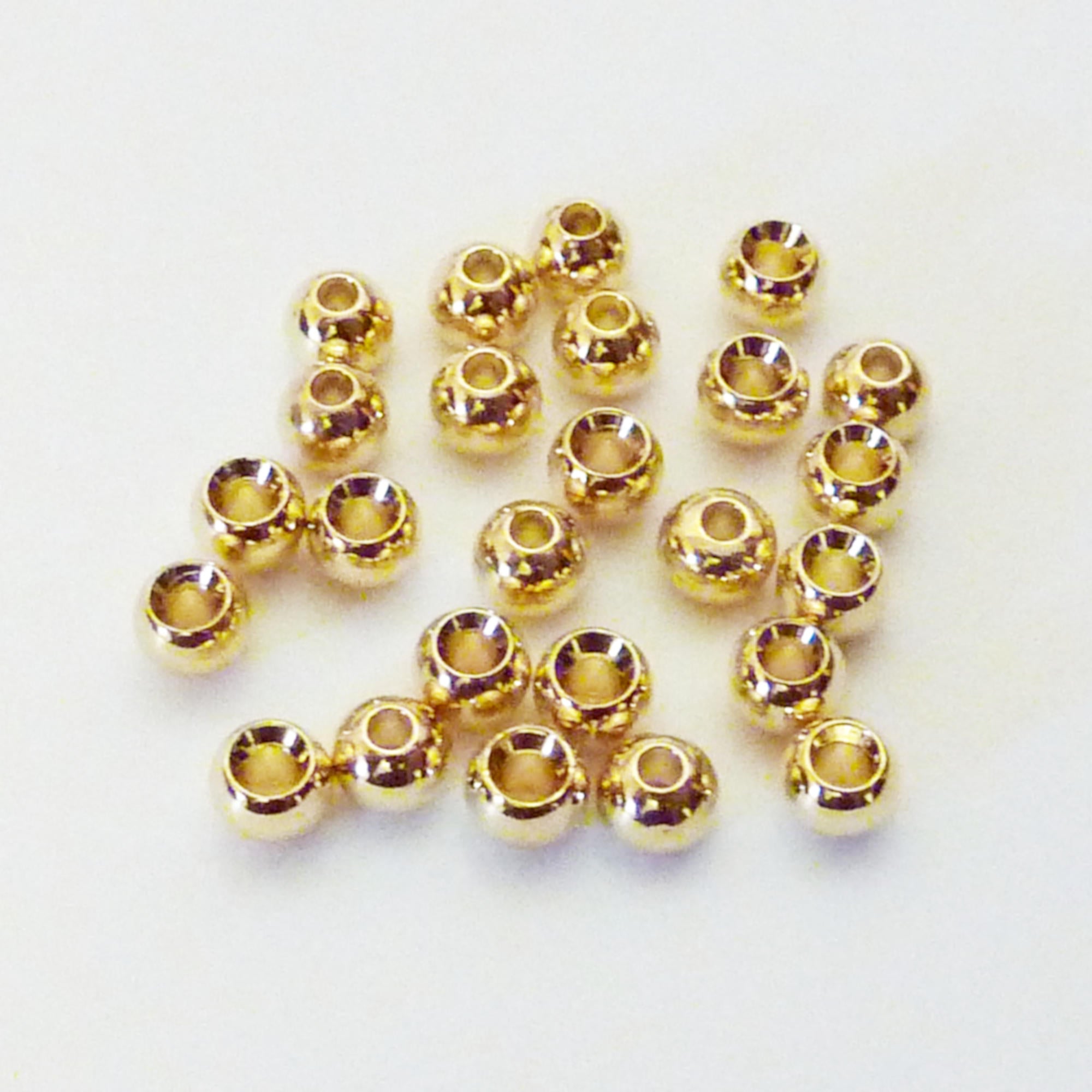 Metallic Tungsten Beads for Fly Tying - 25 Pack 3.8 mm / Metallic Olive